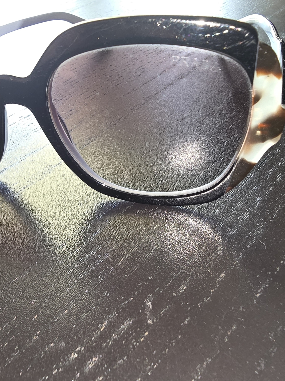 Prada Black Tortoiseshell Frame Sunglasses - Unbranded - Picture 3 of 10